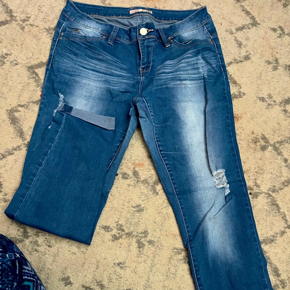 Blue skinny jeans size 13 women